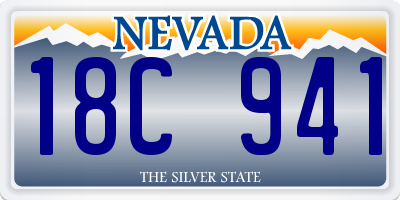 NV license plate 18C941