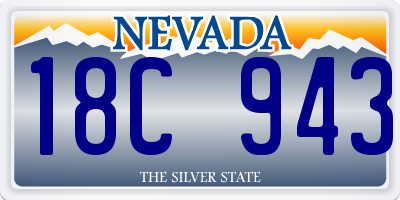 NV license plate 18C943