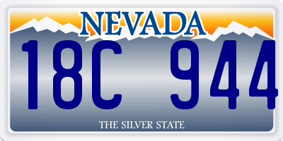 NV license plate 18C944