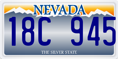 NV license plate 18C945