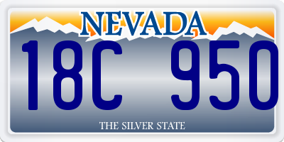 NV license plate 18C950