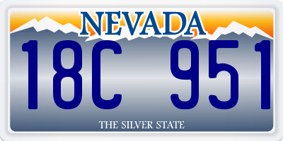 NV license plate 18C951