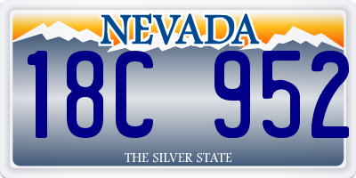 NV license plate 18C952