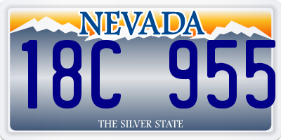 NV license plate 18C955