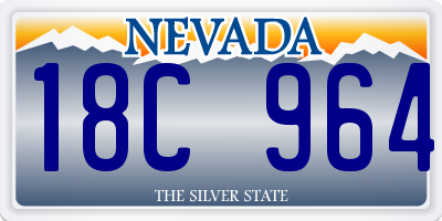 NV license plate 18C964