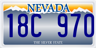 NV license plate 18C970