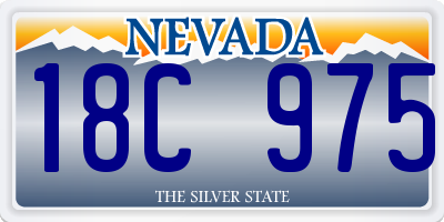 NV license plate 18C975