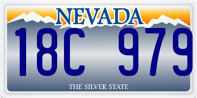 NV license plate 18C979