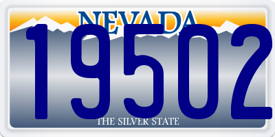 NV license plate 19502