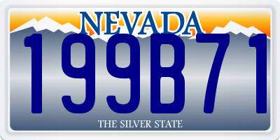 NV license plate 199B71