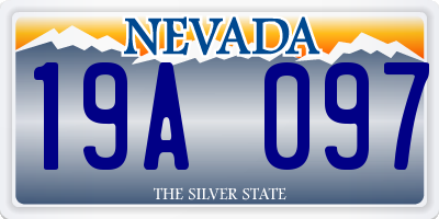 NV license plate 19A097