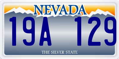 NV license plate 19A129