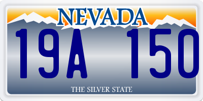 NV license plate 19A150