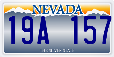 NV license plate 19A157