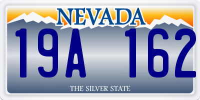 NV license plate 19A162