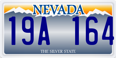 NV license plate 19A164