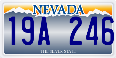 NV license plate 19A246
