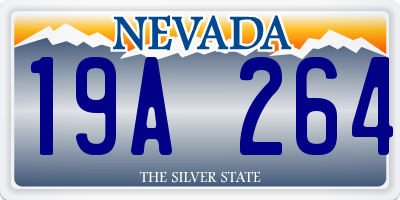 NV license plate 19A264