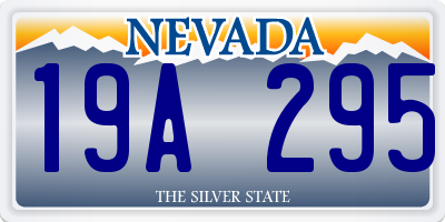 NV license plate 19A295