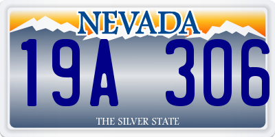 NV license plate 19A306