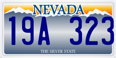 NV license plate 19A323