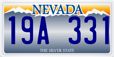 NV license plate 19A331