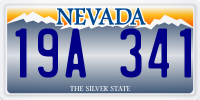NV license plate 19A341
