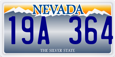 NV license plate 19A364