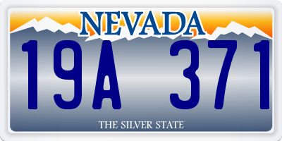 NV license plate 19A371