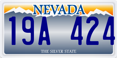 NV license plate 19A424