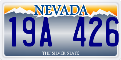 NV license plate 19A426