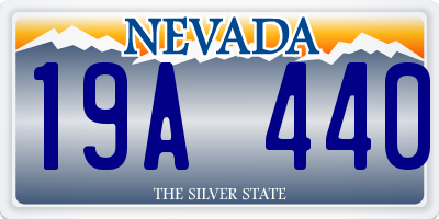 NV license plate 19A440