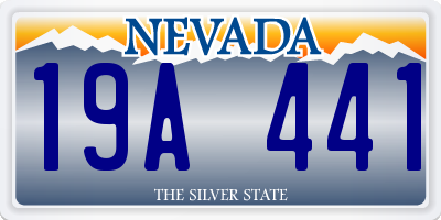 NV license plate 19A441