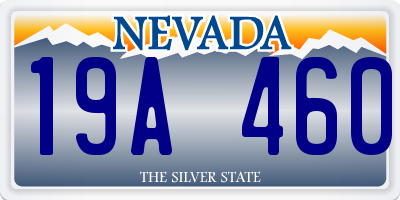 NV license plate 19A460