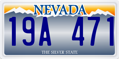 NV license plate 19A471
