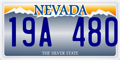 NV license plate 19A480