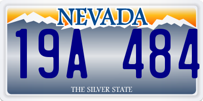 NV license plate 19A484