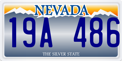 NV license plate 19A486