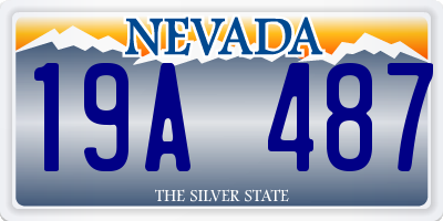 NV license plate 19A487