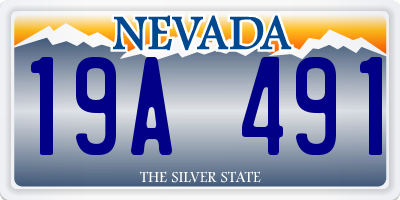 NV license plate 19A491