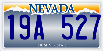 NV license plate 19A527