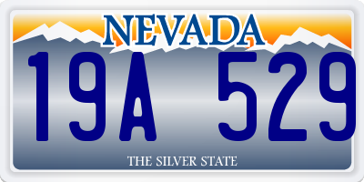 NV license plate 19A529