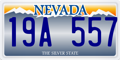 NV license plate 19A557