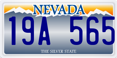 NV license plate 19A565