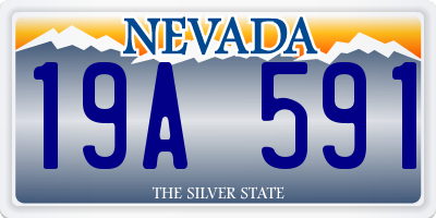 NV license plate 19A591