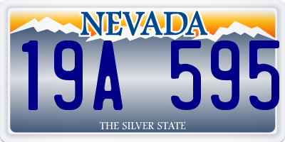 NV license plate 19A595