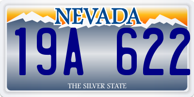 NV license plate 19A622