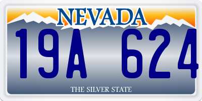 NV license plate 19A624