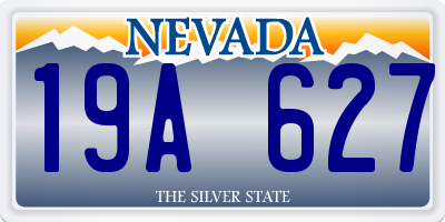NV license plate 19A627