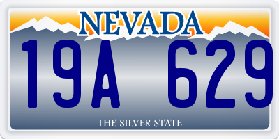 NV license plate 19A629